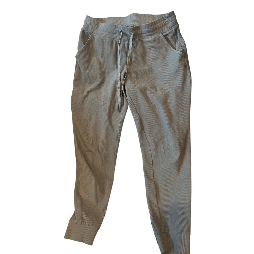 Andrew Marc NY Ribbed Gray Cuffed Sweatpants Mens M